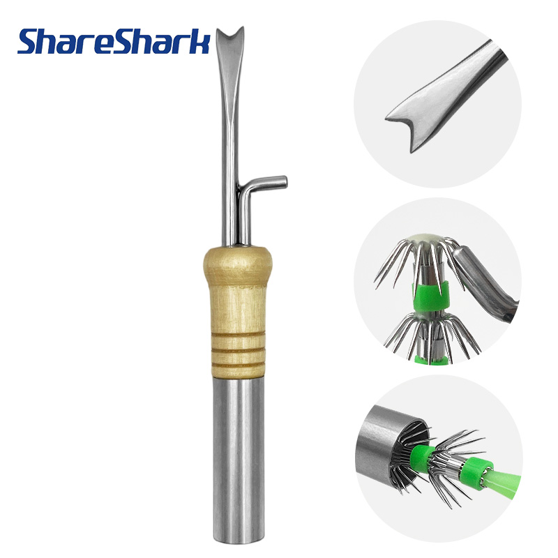 Fishing Hook Stainless Steel - ShareShark Multifunctionele Inktvis Jig Haak Corrector
