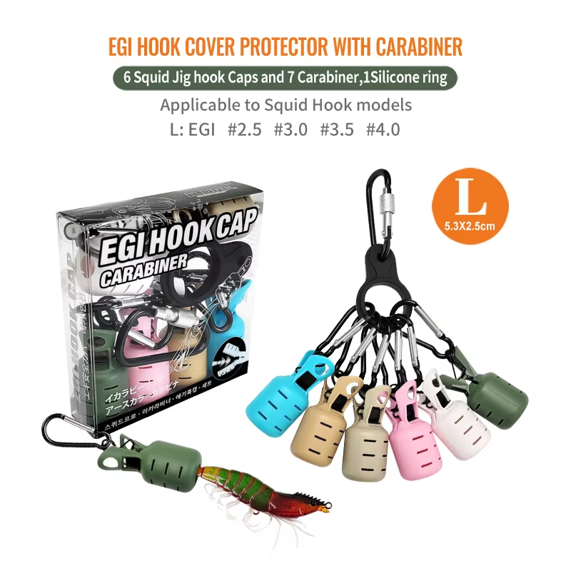 6-delige kleurrijke inktvis ji - Fishing Hook Jig recensie en prijs